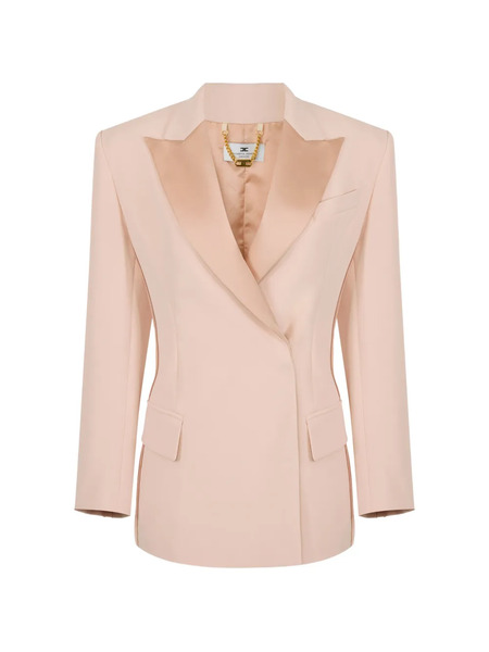  Elisabetta Franchi Lapel Pocket Jacket - Pink 