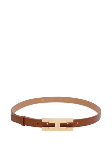  Elisabetta Franchi Logo-buckle Belt - Brown 