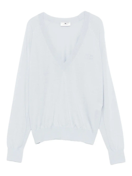  Elisabetta Franchi Logo-motif Sweater - Blue 