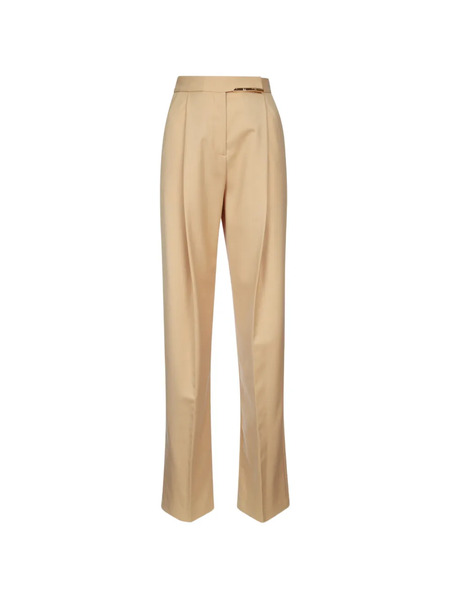  Elisabetta Franchi Logo-plaque Trousers - Neutrals 