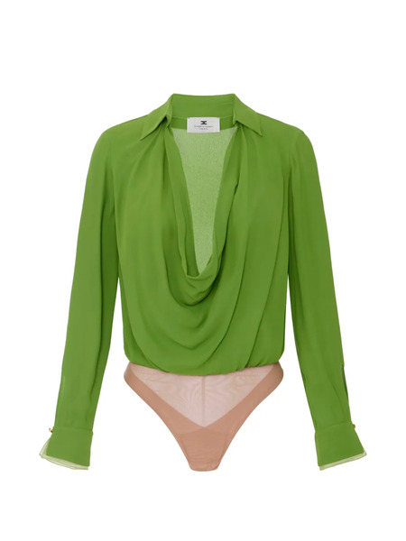  Elisabetta Franchi Long-sleeve Bodysuit - Green 