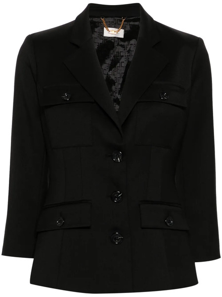  Elisabetta Franchi Multi-pocket Blazer - Black 