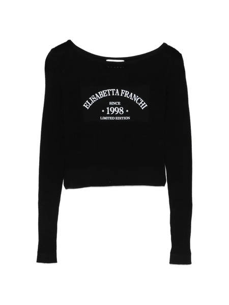  Elisabetta Franchi Open-work Sweater - Black 