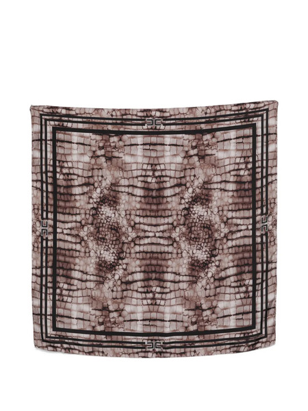  Elisabetta Franchi Patterned Scarf - Brown 