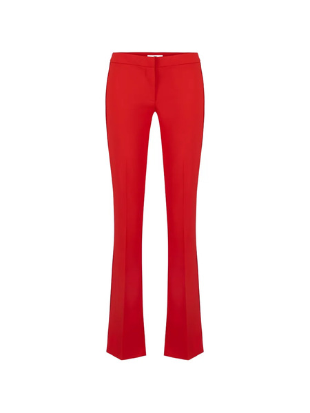  Elisabetta Franchi Raw-edge Stitching Trousers - Red 
