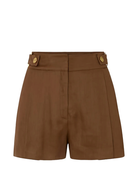  Elisabetta Franchi Rings Panel Shorts - Brown 