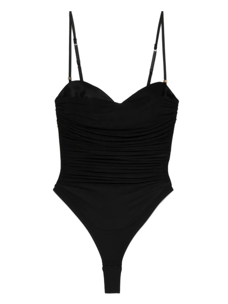  Elisabetta Franchi Ruched-panel Bodysuit - Black 