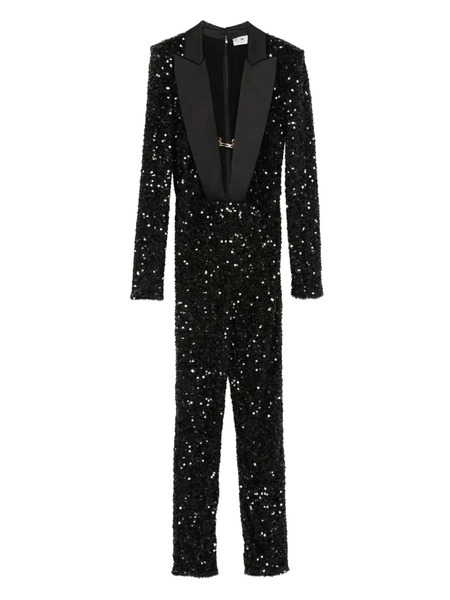  Elisabetta Franchi Sequin-embellished Jumpsuit - Black 