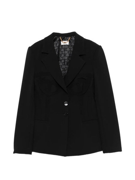  Elisabetta Franchi Single-breasted Blazer - Black 