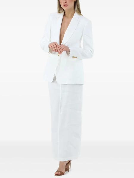 Elisabetta Franchi Single-breasted Blazer - White 