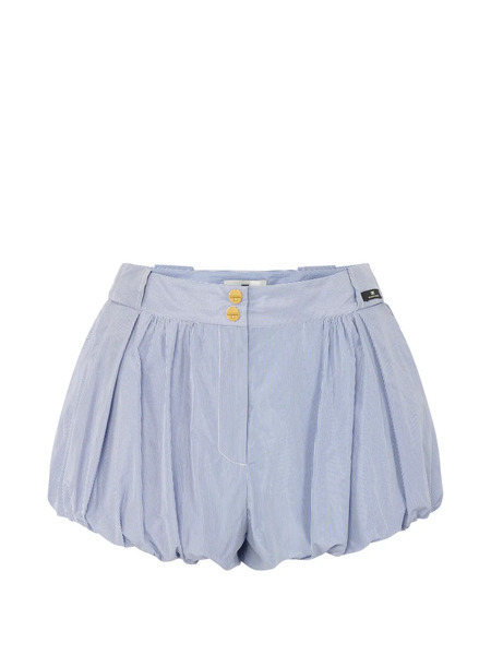  Elisabetta Franchi Striped Button Shorts - Blue 