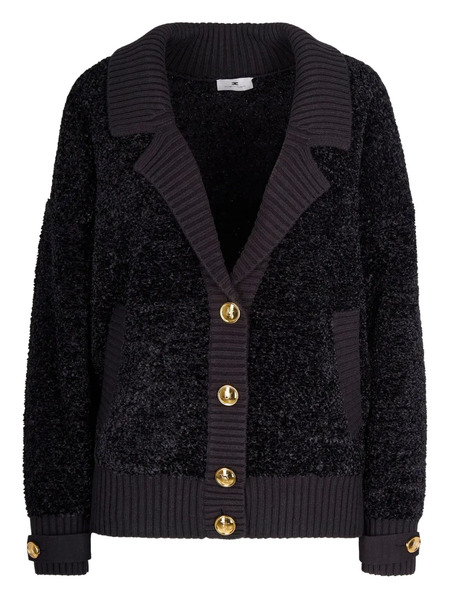  Elisabetta Franchi Textured Cardigan - Black 