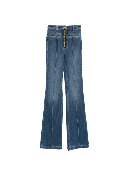  Elisabetta Franchi Welt-pockets Bootcut Jeans - Blue 