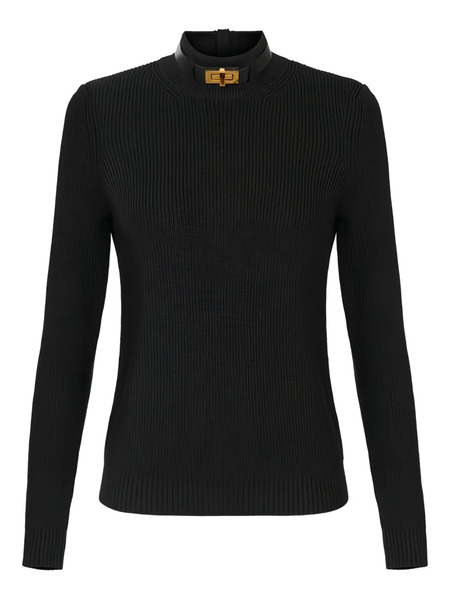 Elisabetta Franchi Wool Blend Sweater - Black 