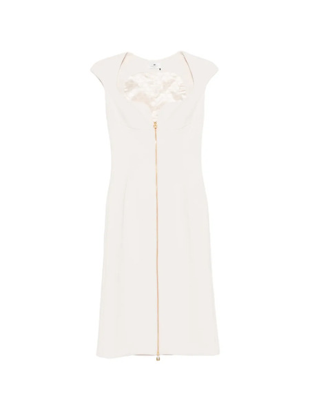 Elisabetta Franchi Zip Sheath Dress - Neutrals 
