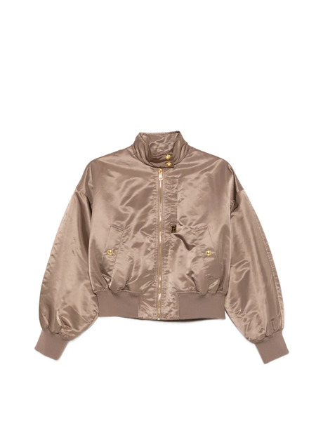  Elisabetta Franchi Zip-up Bomber Jacket - Neutrals 