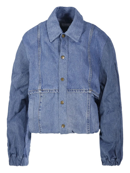  E.l.v Denim Panelled Denim Jacket - Blue 