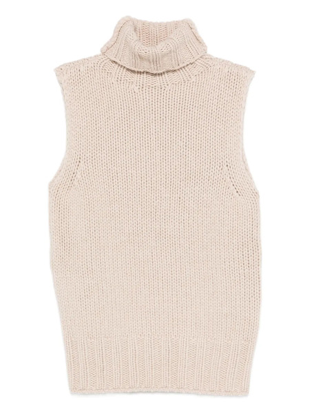  Ely Ely Lilac Turtleneck Vest - Neutrals 