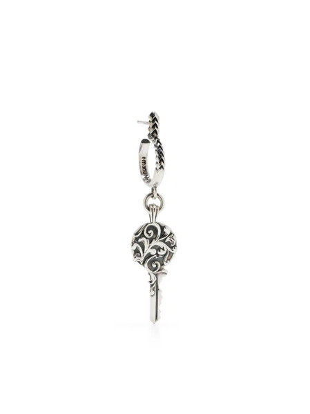  Emanuele Bicocchi Arabesque-key Single Earring - Silver 