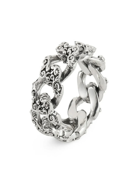  Emanuele Bicocchi Brushed-finish Ring - Silver 