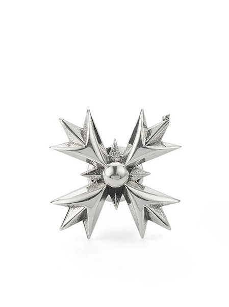  Emanuele Bicocchi Crest Stud Earring - Silver 