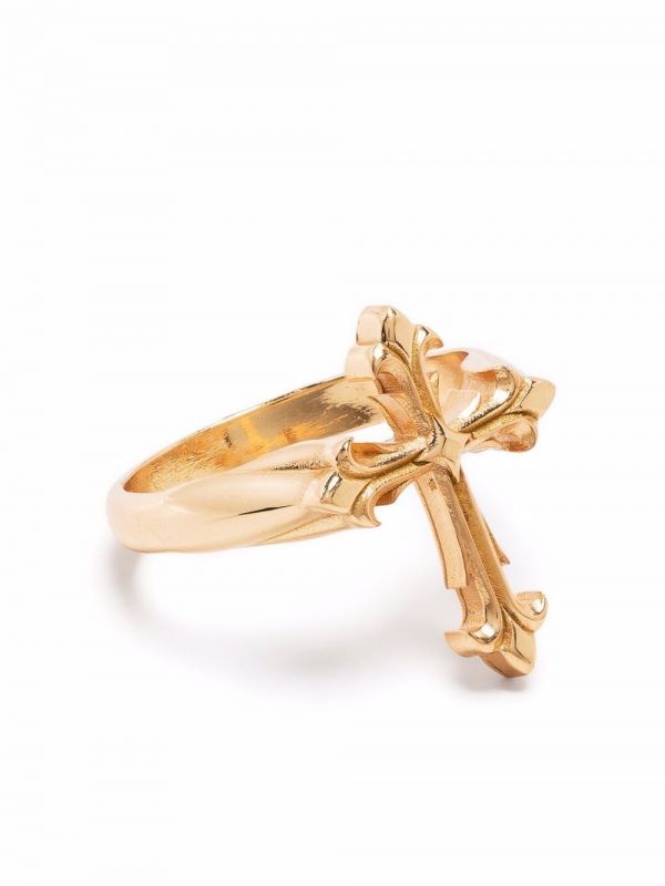  Emanuele Bicocchi Fleury Cross Ring - Gold 