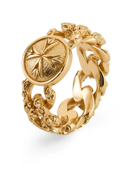  Emanuele Bicocchi Flourish Chain Ring - Gold 