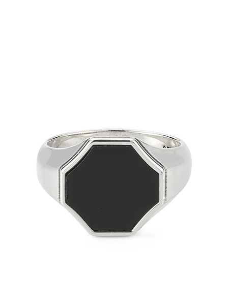  Emanuele Bicocchi Hex Signet Ring - Silver 