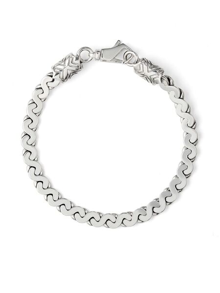  Emanuele Bicocchi Infinity Loop Bracelet - Silver 