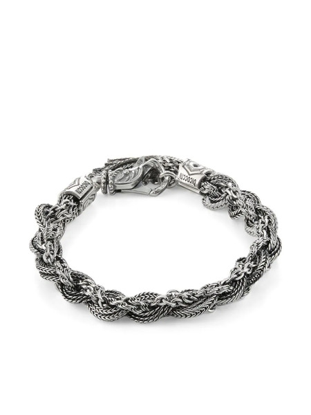  Emanuele Bicocchi Medium Round Braid Bracelet - Silver 