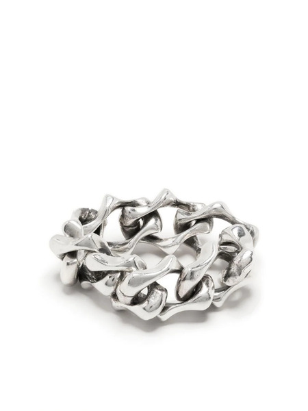  Emanuele Bicocchi Soft Sharp Link Chain Ring - Silver 