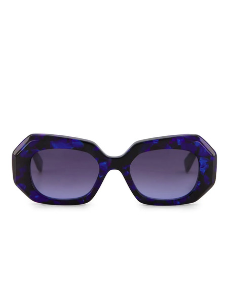  Emmanuelle Khanh Geometric-frame Gradient Sunglasses - Blue 