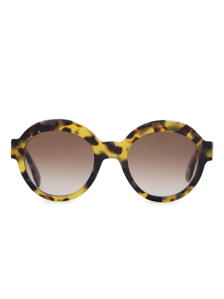  Emmanuelle Khanh Round-frame Sunglasses - Brown 