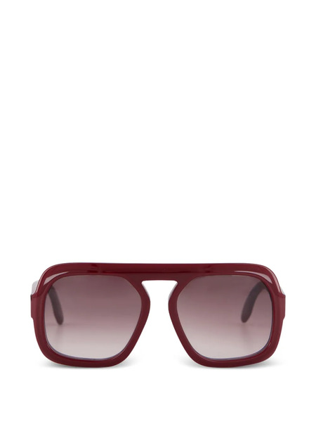 Emmanuelle Khanh Ssquare-frame Sunglasses - Red 
