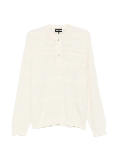  Emporio Armani Button Patterned Sweater - Neutrals 
