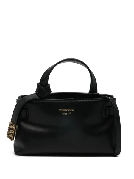  Emporio Armani Knot Detail Handle Tote Bag - Black 
