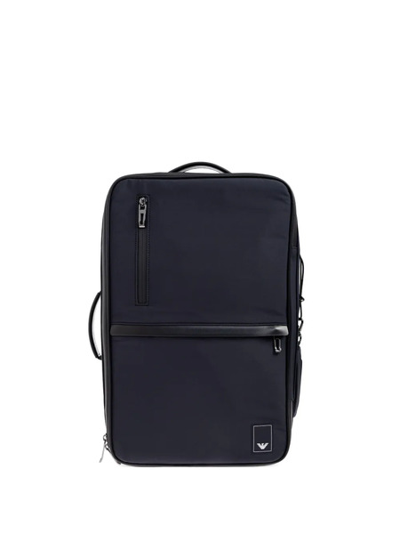  Emporio Armani Logo-patch Adjustable Backpack - Blue 