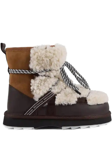  Emu Australia Blurred Teddy-texture Boots - Brown 