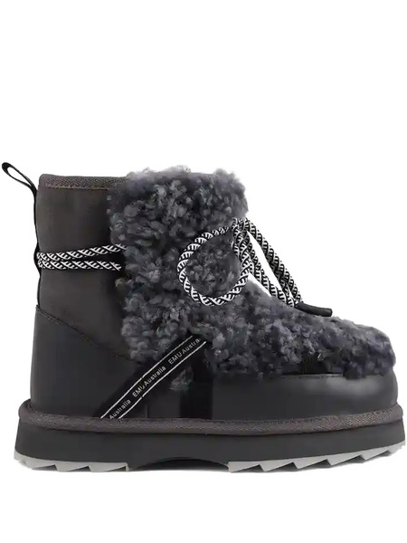 Emu Australia Blurred Teddy-texture Boots - Grey 