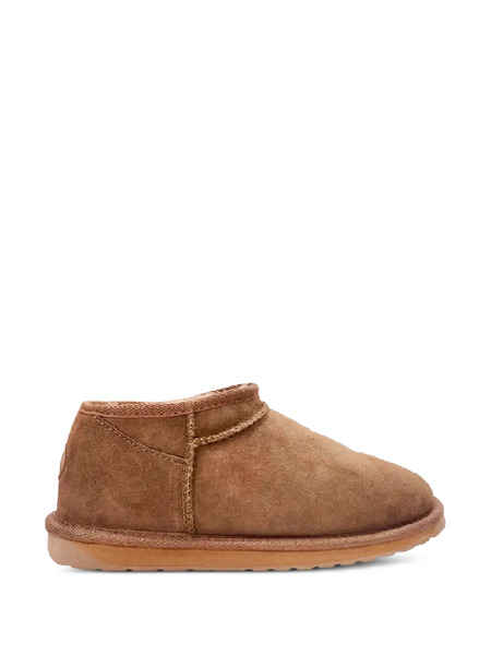  Emu Australia Round-toe Stitched Boots - Brown 