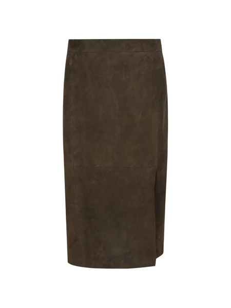  Enes Suede Skirt - Brown 