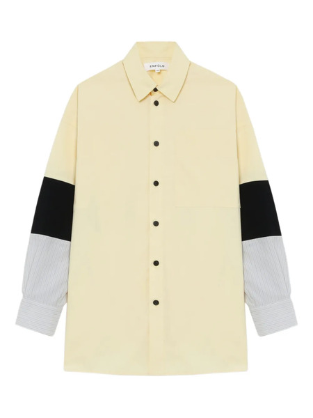  Enföld Panelled Shirt - Yellow 