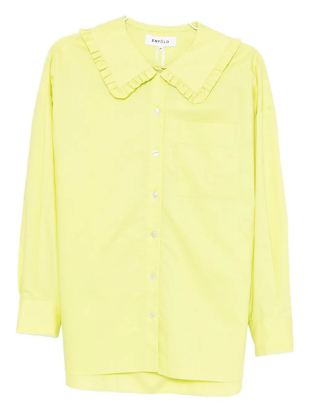  Enföld Ruffled-collar Shirt - Yellow 