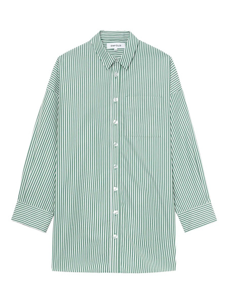  Enföld Stripe Shirt - Green 