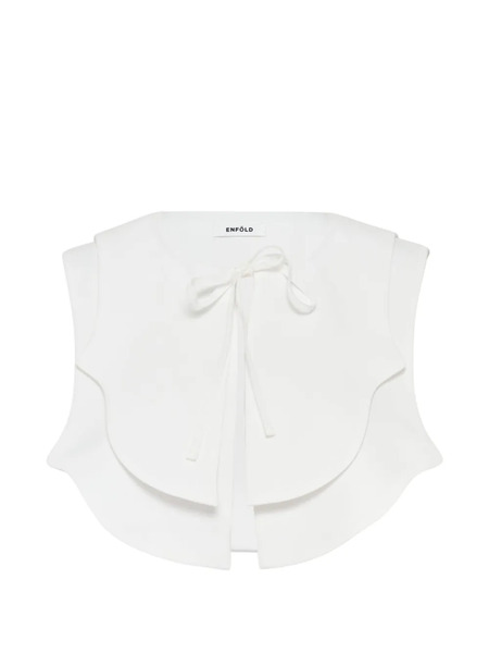  Enföld Tie Front Top - White 