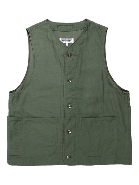  Engineered Garments Button-fastening Pocket Vest - Green 
