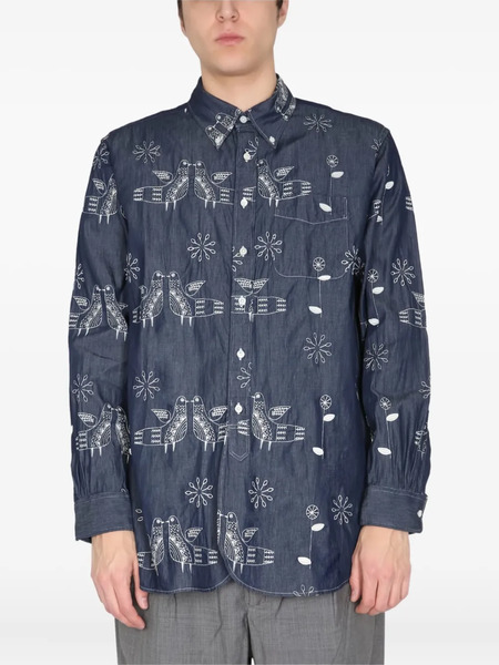  Engineered Garments Embroidered Shirt - Blue 