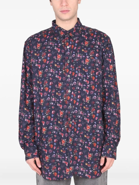  Engineered Garments Floral-print Shirt - Blue 