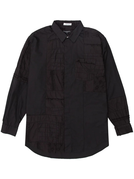  Engineered Garments Patchwork Short-collar Shirt - Black 