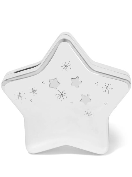  English Trousseau Kids Baby Star Money Box - Silver 